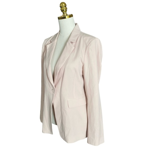 BCBGMAXAZRIA Corpcore Classic Money Maker Office Blazer Bear Pink Women's Size M - Picture 7 of 13